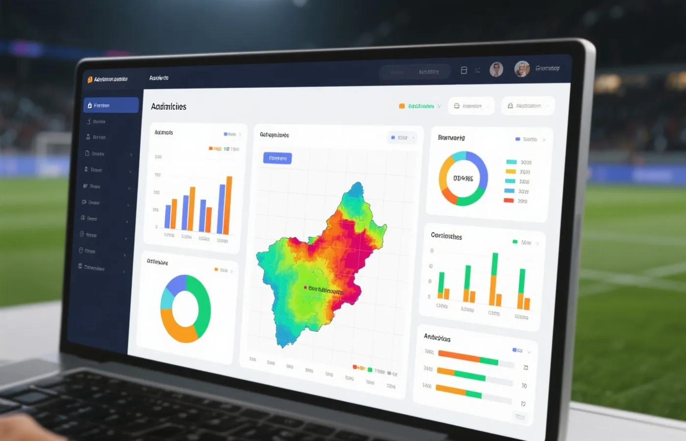 数据分析面板示意